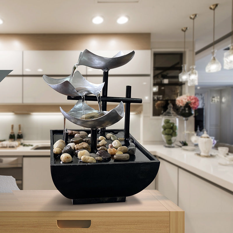 Homedecor akan su süsler masaüstü çeşme