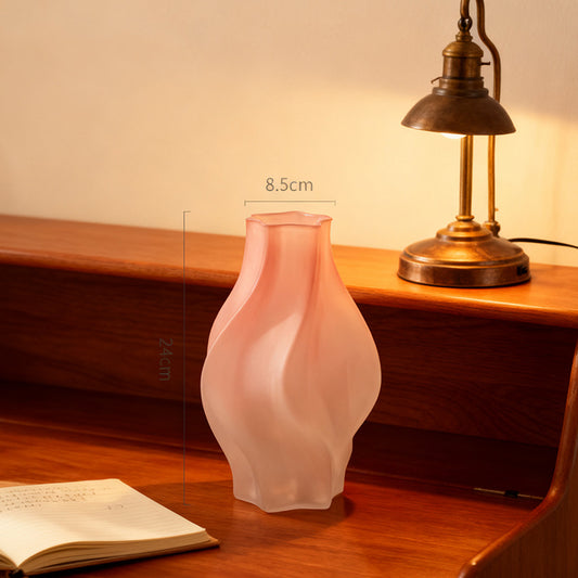 İskandinav tarzı yaratıcı buzlu degrade cam vazo